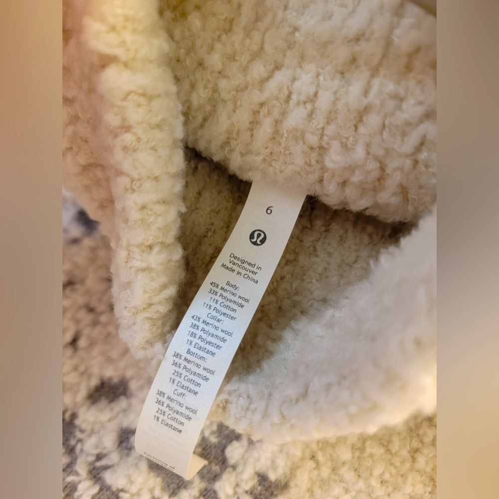 Lululemon Ombre Knit Textured Turtleneck
Natural Ivory/Gull Grey/Opal•NWOT NEW•6 - Picture 9 of 14